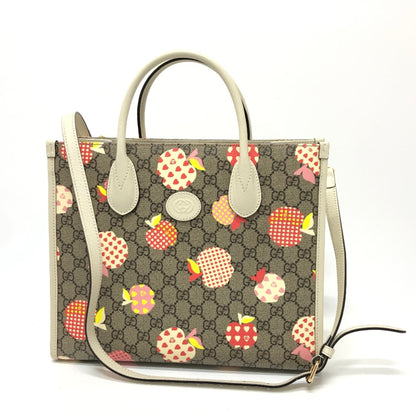 Gucci 659983 Gg 2Way Bag Hand Bag Beige Goldhardware