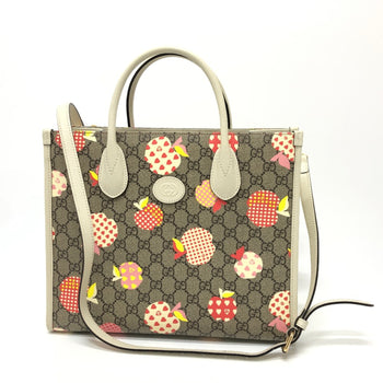 Gucci 659983 Gg 2Way Bag Hand Bag Beige Goldhardware