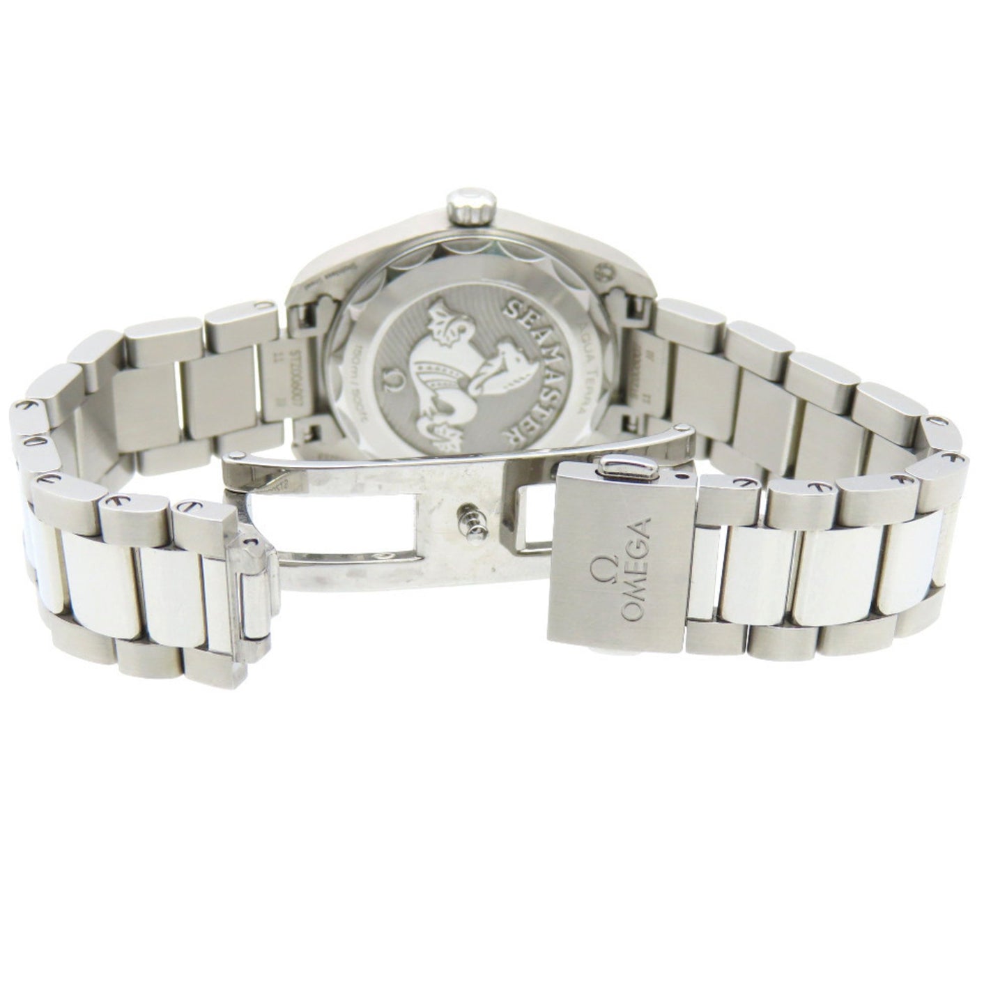 Omega Seamaster Aqua Terra 4-Piece Diamond Watch 220.10.28.60.60.001 Quartz Stainless Steel