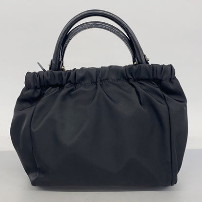Salvatore Ferragamo Vara Nylon Handbag In Black