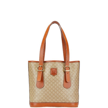 Celine Macadam Tote Bag In Beige