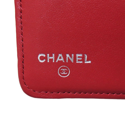 Chanel Matelasse Coco Mark Silver Hardware Lambskin Long Wallet