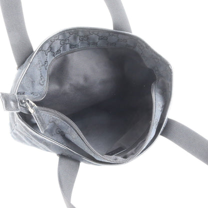 Gucci Gg Canvas Leather Tote Bag Shoulder 019 0401 Black