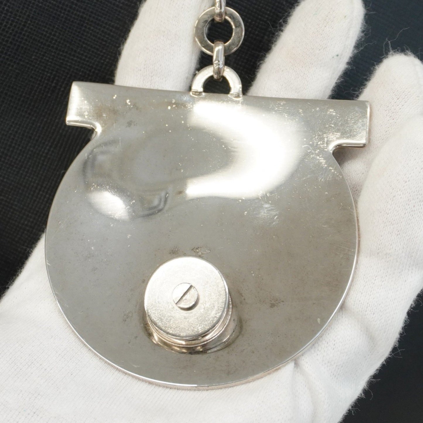 Salvatore Ferragamo Gancini Leather Tote Bag