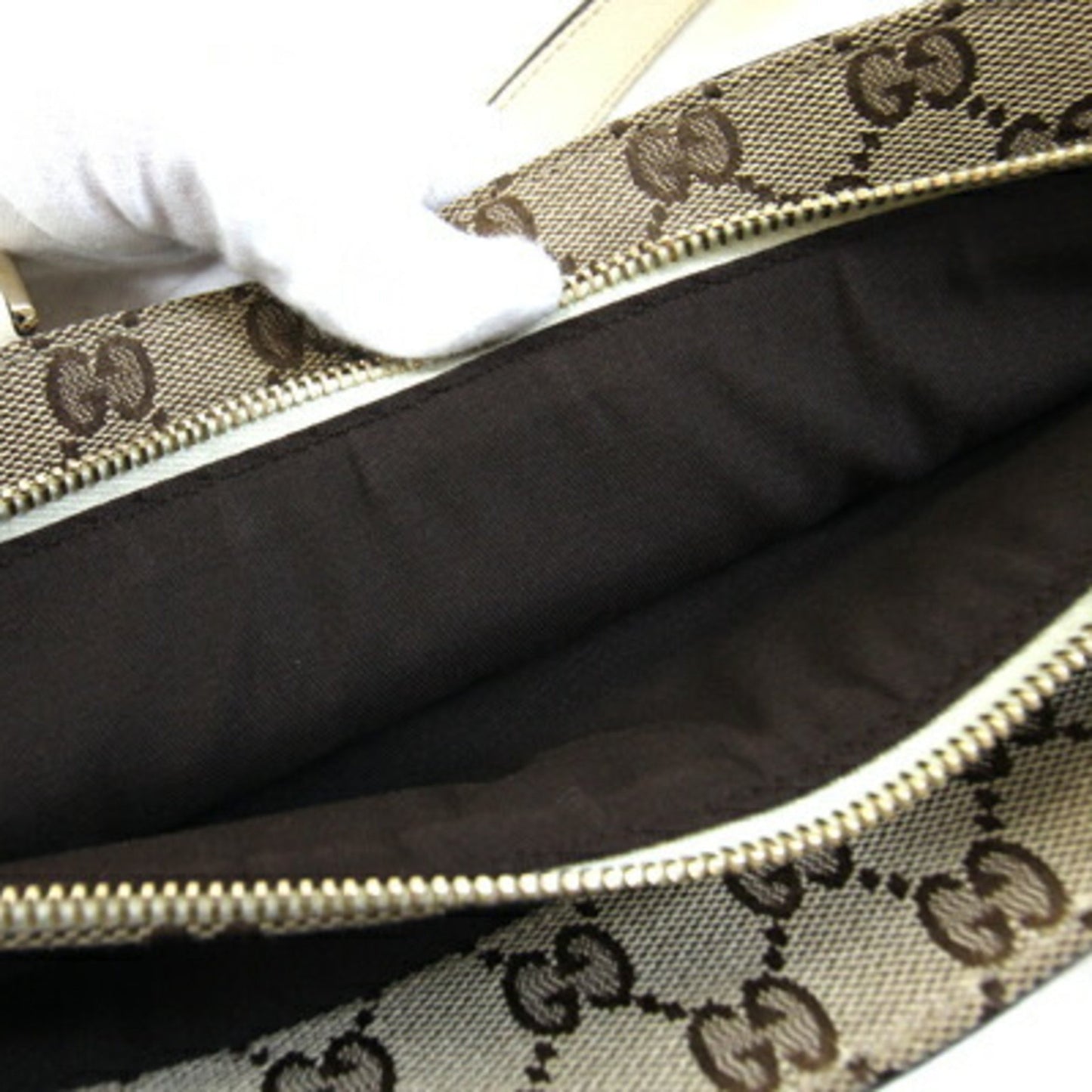 Gucci Abby Tote Bag 170004 Ivory Leather Shoulder