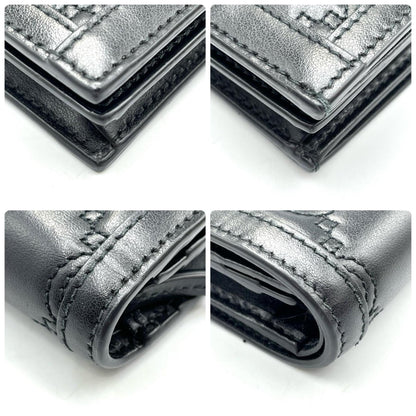 Gucci Gg Matelasse Bifold Wallet 723786 Leather Black