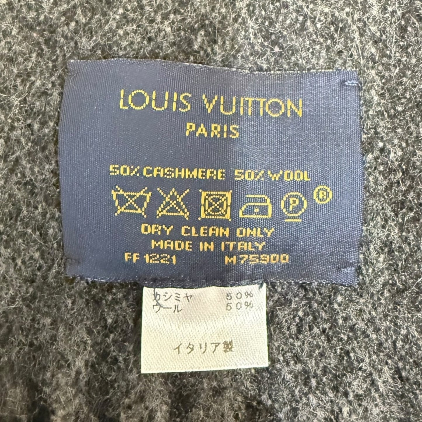 Louis Vuitton Louis Vuitton Echarpe Monogram Gradient Scarf/Shawl M75900 Charcoal Gray X