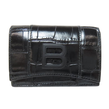 Balenciaga 600212 B Embossed Leather Bi-Fold Wallet