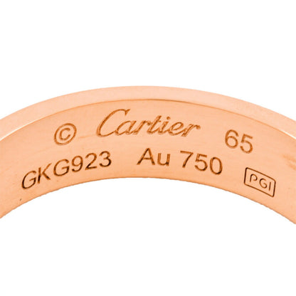 Cartier Love Ring #65 18Kpg 7.2G