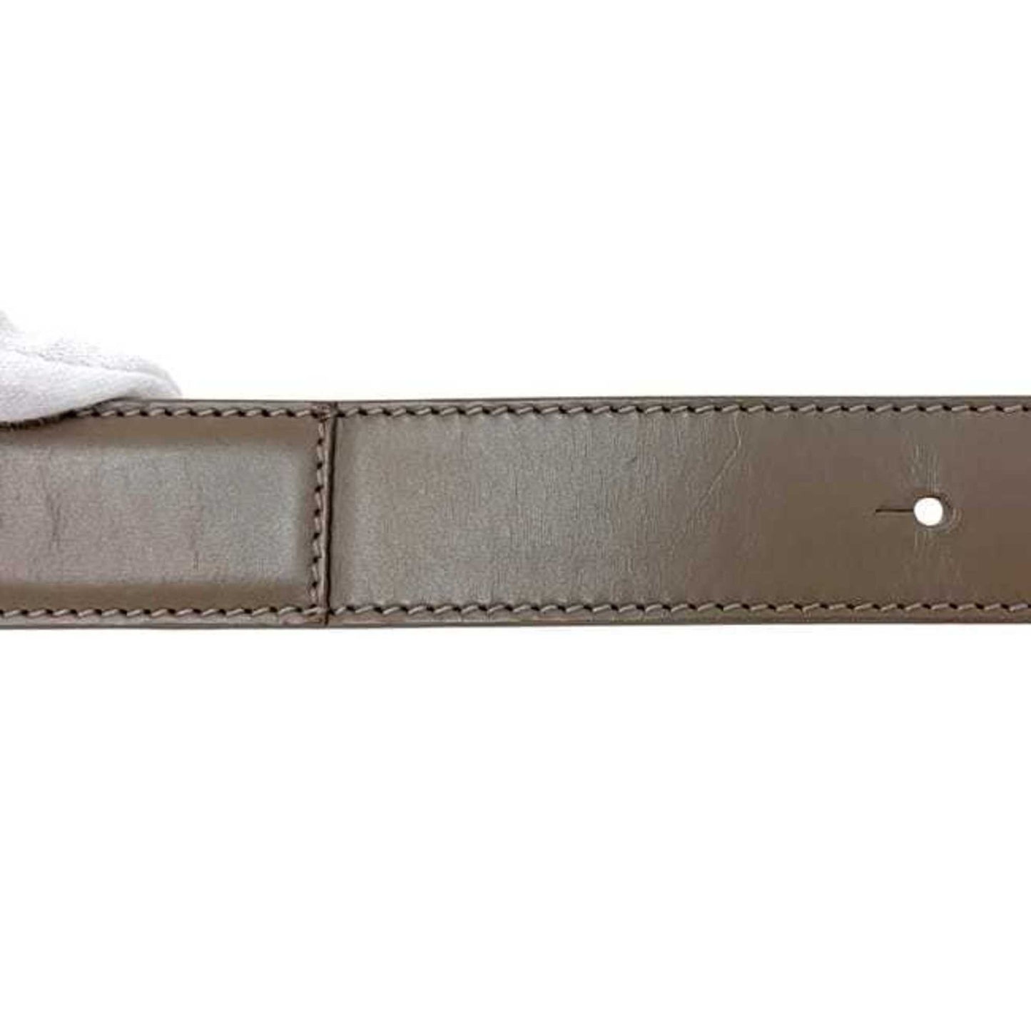 Balenciaga Belt Ec-24401 Beige 640828 1212 S 501523 80 Waist 84Cm Leather Balenciaga Buckle 30Mm