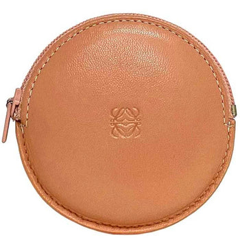 Loewe Coin Case Ec-23395 Pink Anagram Purse Leather L26 Engraved