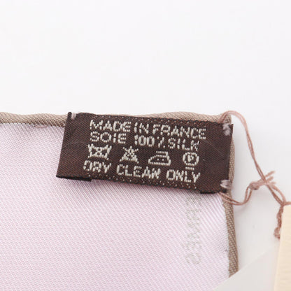 Hermes Herms Carr 90 A.M. Cassandre Silk Scarf