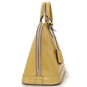 Louis Vuitton Handbag Alma Pm Yellow Monogram Vernis Citrine M90101 Patent Leather Fl4113 Louis