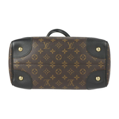 Louis Vuitton Louis Vuitton Retiro Handbag M50058 Monogram Canvas Leather Brown Black Gold Hardware