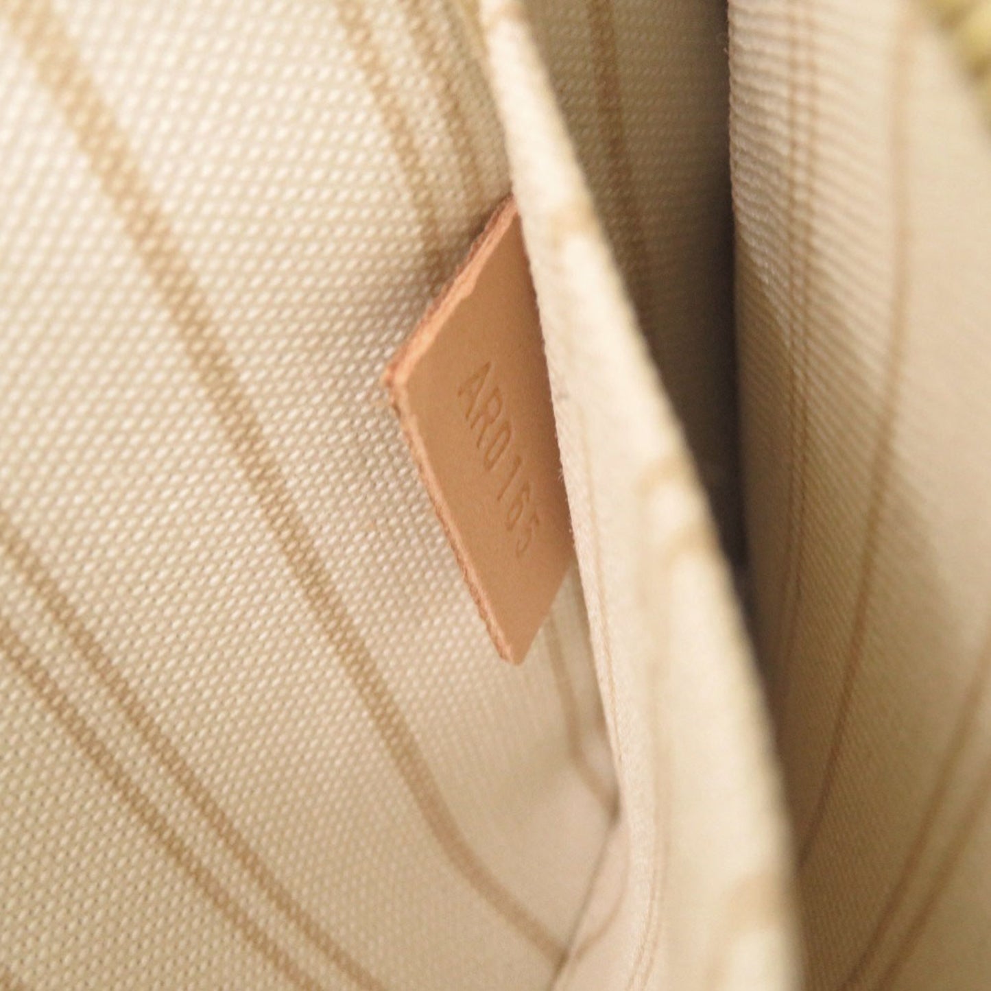 Louis Vuitton Neverfull Pouch Pm Damier Azur White Lv 1304 Louis Vuitton