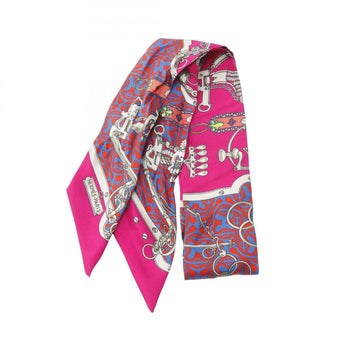 Hermes Herms Mors Et Gourmettes Remix Twilly Silk Scarf