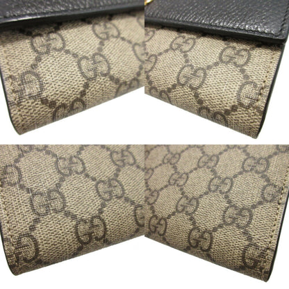 Unused Gucci Gg Marmont Supreme Leather Long Wallet In Beige