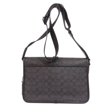 Coach Cu202 League Messenger Signature Shoulder Bag In Pvc