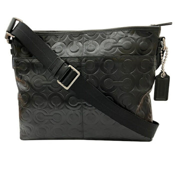 Coach Shoulder Bag 70248 Black Leather