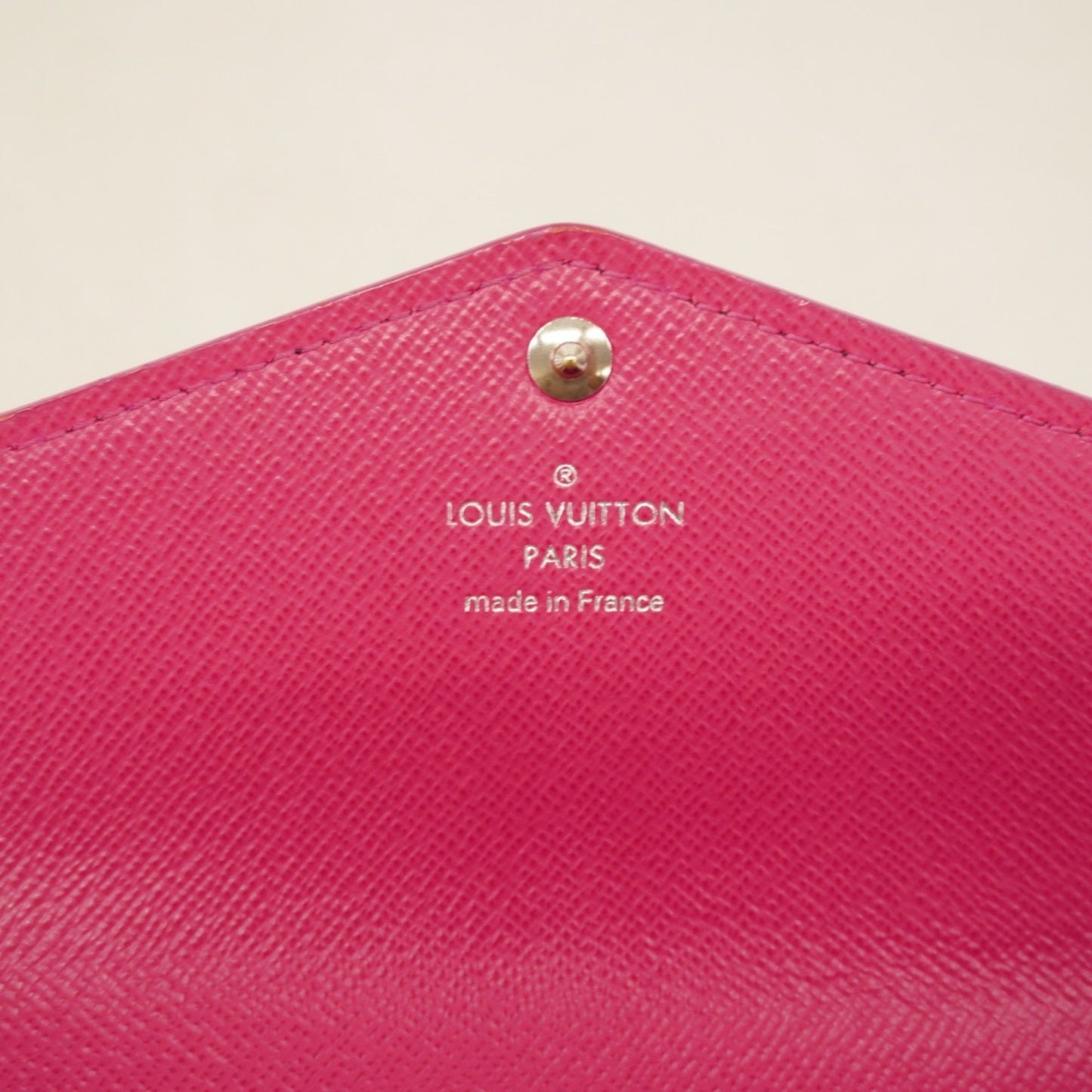 Louis Vuitton Epi Portefeuille Sarah Long Wallet M64322 Noir Hot Pink