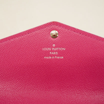 Louis Vuitton Epi Portefeuille Sarah Long Wallet M64322 Noir Hot Pink
