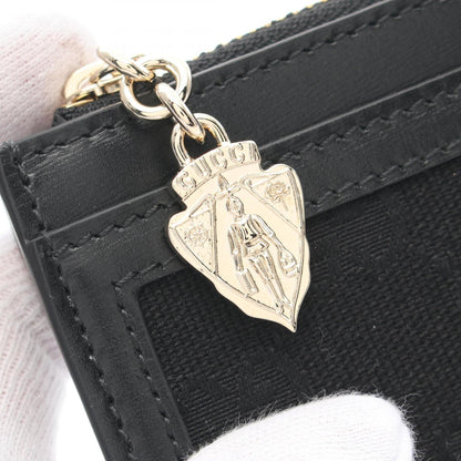 Gucci Gg Canvas Coin Case Wallet Leather