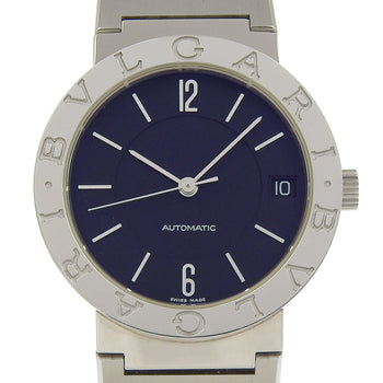 Bvlgari Wristwatch Date Bb33Ss Stainless Steel Automatic Black Dial Bvlgari Boys