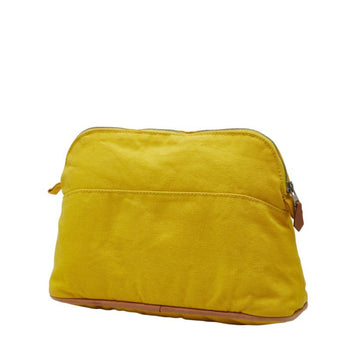 Hermes Bolide Pouch 25 Small Item Case Yellow Canvas