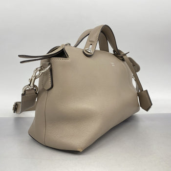 Fendi By The Way Handbag In Beige Leather