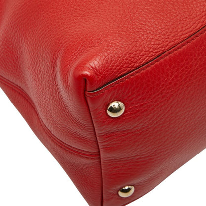 Gucci Soho Handbag/Shoulder Bag 2Way 308362 Red Leather