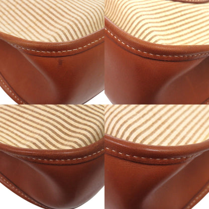 Hermes Herms Evelyne I Pm Striped Shoulder Bag In Veau Gulliver Noisette Leather