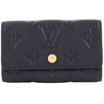 Louis Vuitton Key Case Multicle 6 M64421 Monogram Empreinte Leather Black