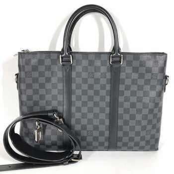 Louis Vuitton N40024 Damier Graphite Anton Briefcase