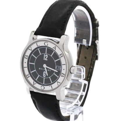 Bvlgari Solotempo Steel Leather Quartz