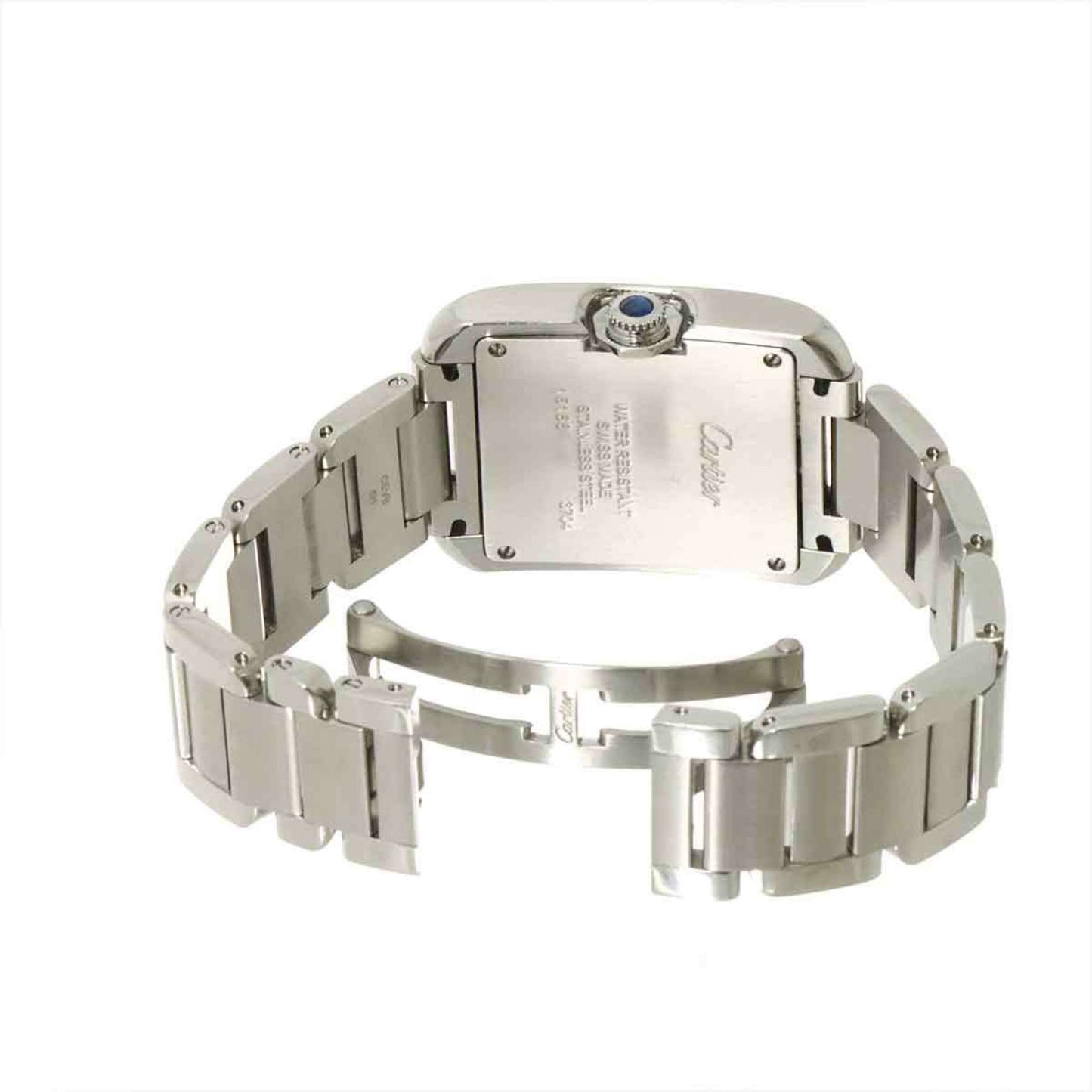 Cartier Tank Anglaise Mm W5310044 Boys' Silver Quartz Watch