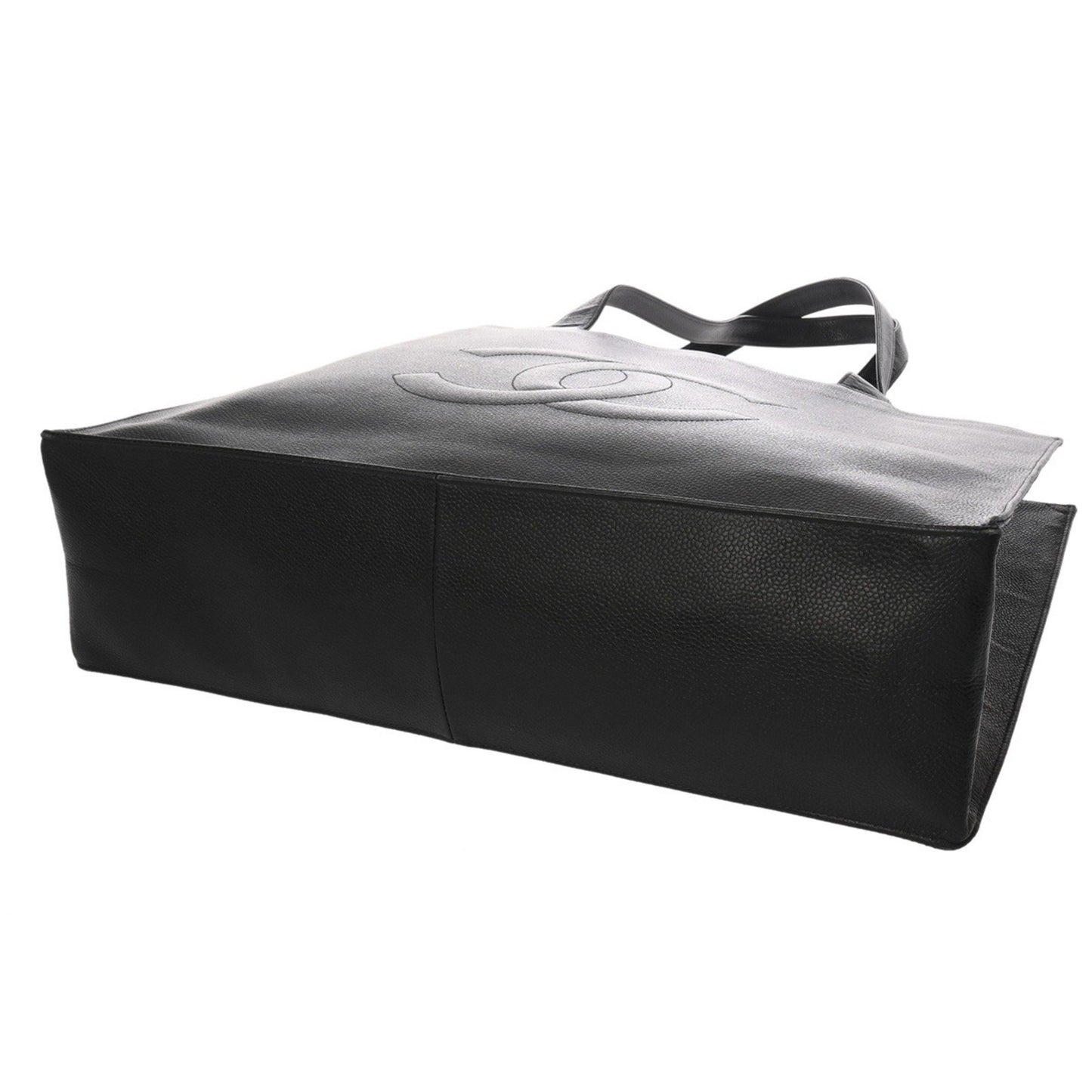 Chanel Black Women'S Caviar Skin Tote Bag