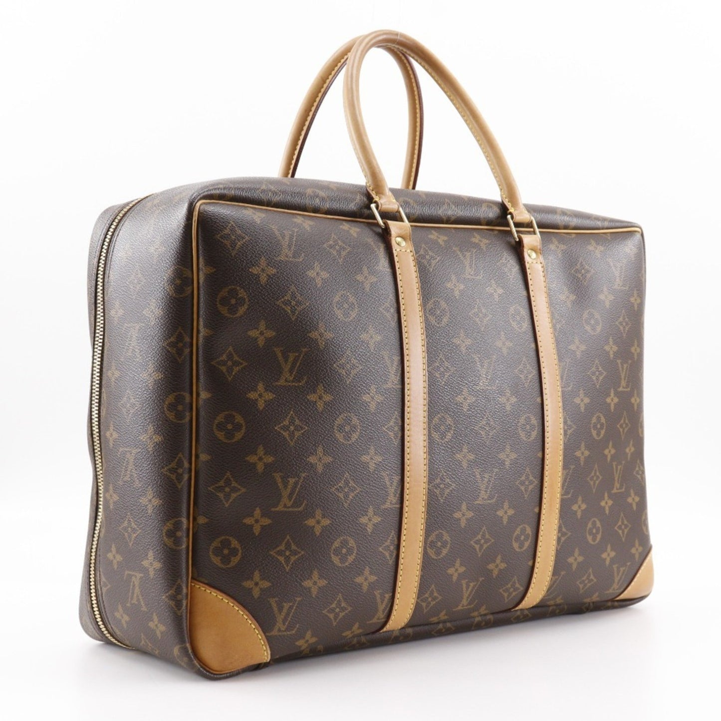 Louis Vuitton Sirius 45 Boston Bag M41408 Monogram Canvas 1999 Brown Sp1919 Double