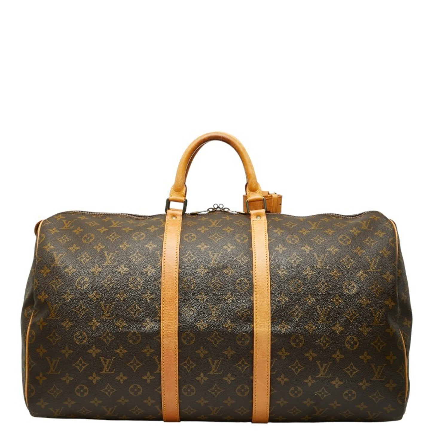 Louis Vuitton Monogram Keepall 55 Boston Bag/Travel Bag M41424 Brown Leather