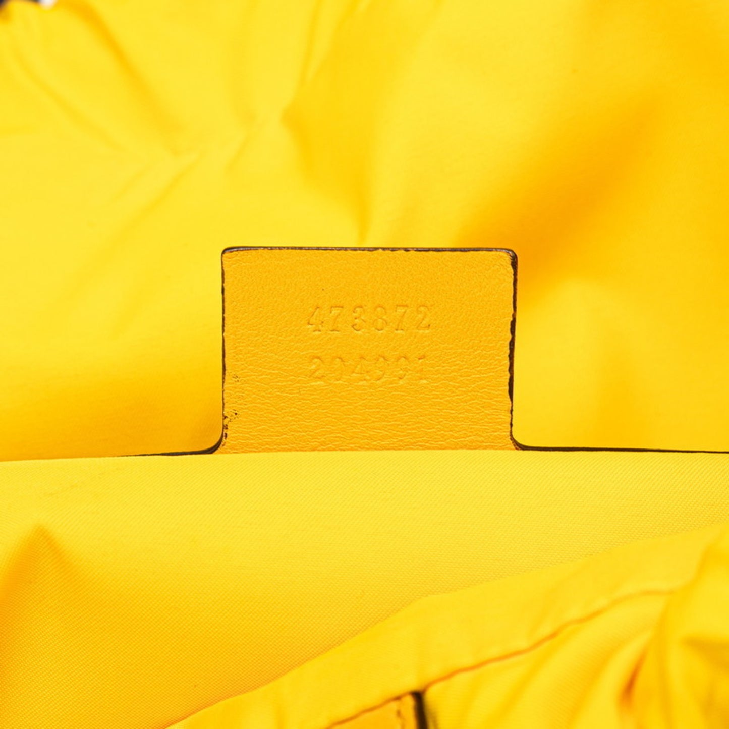 Gucci Drawstring Cube Backpack/Knapsack 473872 Yellow/Blue Nylon/Leather