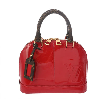 Louis Vuitton Alma Bb Scarlet M91606 Women'S Monogram Canvas Patent Leather Handbag