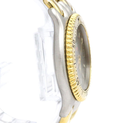 Tag Heuer Sel Professional 200M Gold Plated Steel Watch Wg1120 Polished