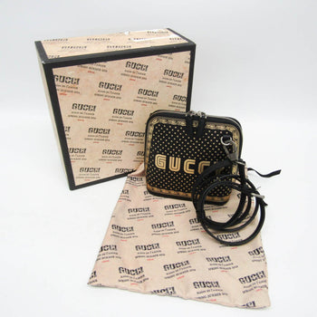 Gucci Guccy Print 511189 Women'S Leather Shoulder Bag Black
