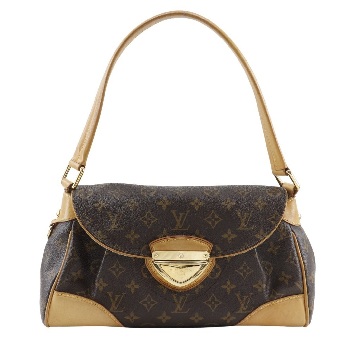 Louis Vuitton Beverly Mm Shoulder Bag M40121 Monogram Canvas 2007 Brown Fl4007 Flap
