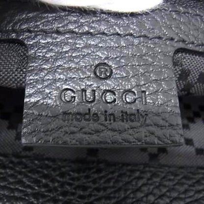 Gucci Portfolio Clutch Bag 387082 Black Leather