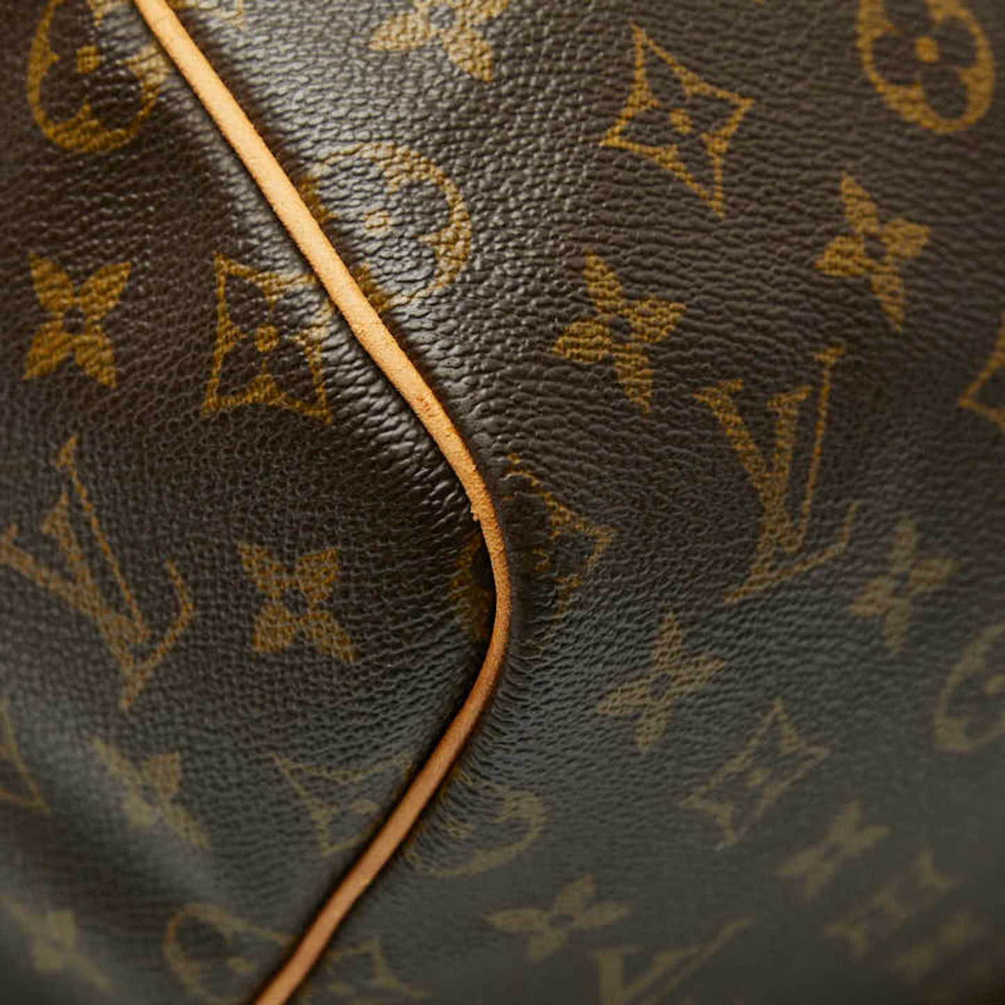 Louis Vuitton Monogram Keepall 55 Boston Bag/Travel Bag M41424 Brown Leather
