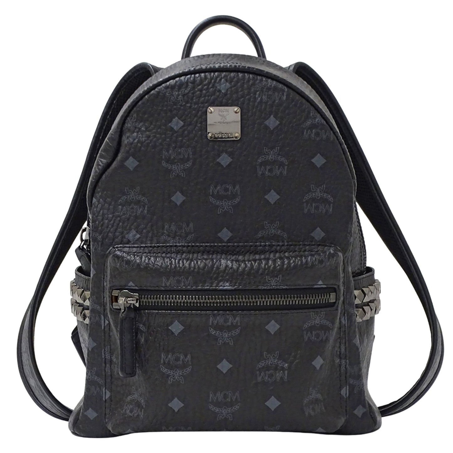 Mcm Women'S Visetos Side Stud Backpack In Coated Canvas