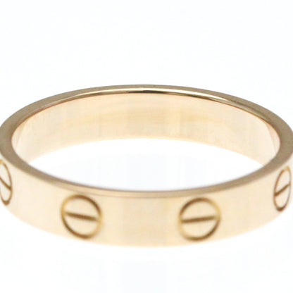Cartier Mini Love Ring Pink Gold (18K) Fashion No Stone Band Ring Pink Gold
