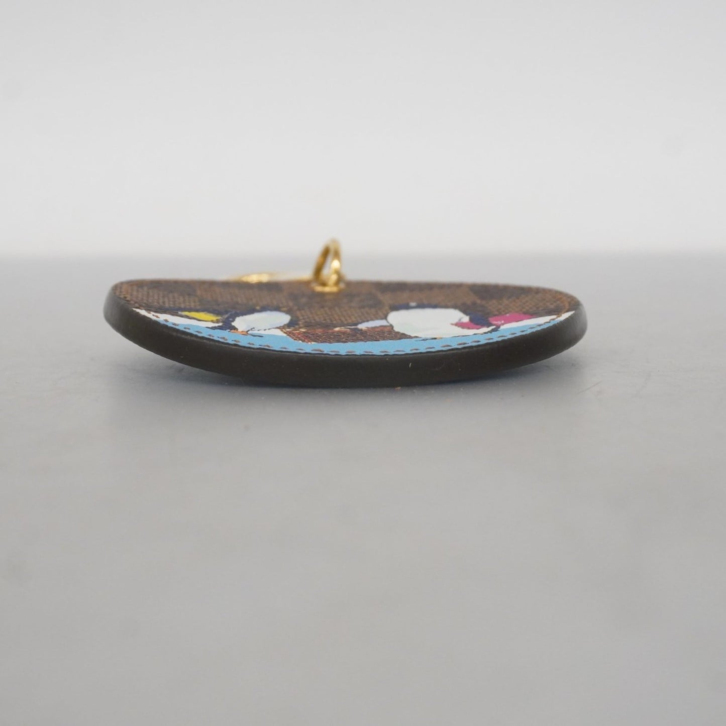 Louis Vuitton Damier Porte-Cls Illustre Keychain M62751 Blue Ebene