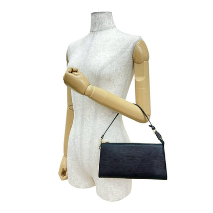 Nearly Unused Louis Vuitton Pochette Accessoires Epi Leather Mini Handbag Pouch Noir 27794