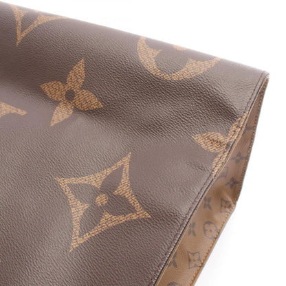 Louis Vuitton On The Go Gm Shoulder Bag In Coated Canvas And Leather With Monogram Giant Reverse